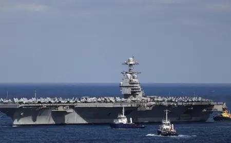 ABD'nin en büyük uçak gemisi ‘USS Gerald R. Ford’ Kızıldeniz'de