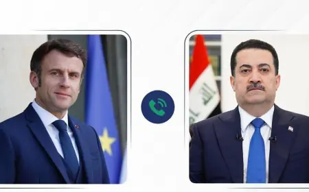 Macron'dan Sudani'ye: Irak'ı tamamen destekliyoruz ve ülke çatışmaya sürüklenmemeli
