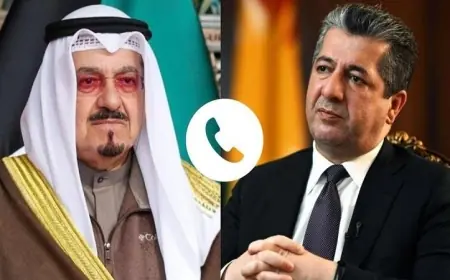 Başbakan  Barzani ile Kuveyt Başbakanı telefonda görüştü