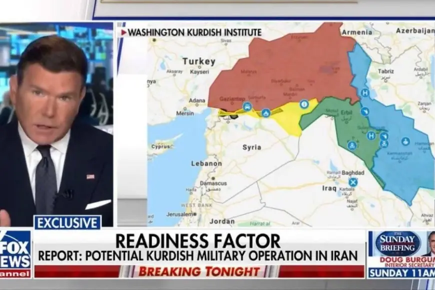 ABD Kanallarında Dikkat Çeken 'Büyük Kürdistan' Haritası