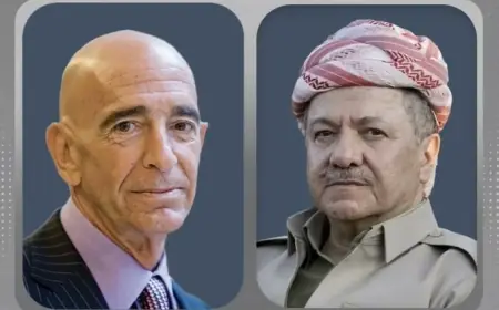 Tom Barrack û Serok Mesûd Barzanî: Divê Herêma Kurdistanê ji şer were parastin