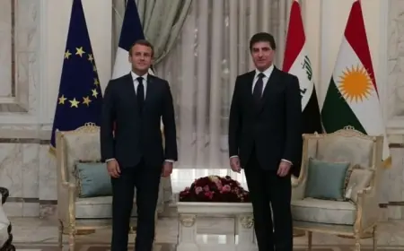 Nêçîrvan Barzanî û Emmanuel Macron li ser êrişa li Mexmûrê axivîn