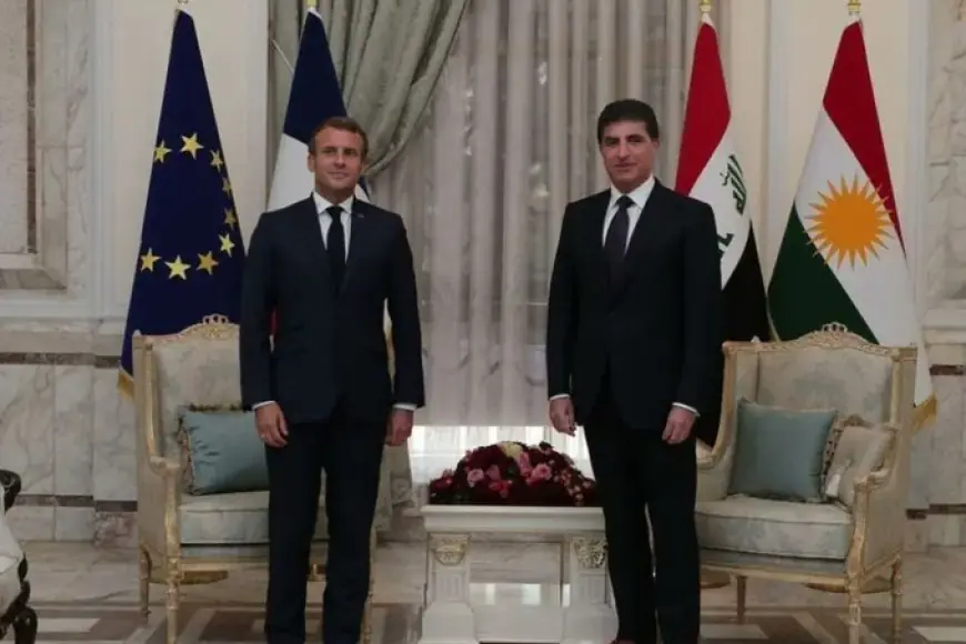 Nêçîrvan Barzanî û Emmanuel Macron li ser êrişa li Mexmûrê axivîn
