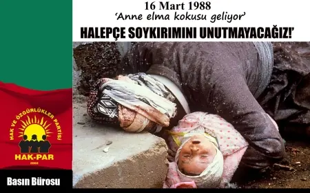 Halepçe Soykırımı HAK-PAR Genel Merkezi'nde anıldı