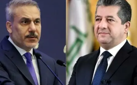 Hakan Fîdan û Mesrûr Barzanî derbarê êrişa li Pêşmergeyan axivîn