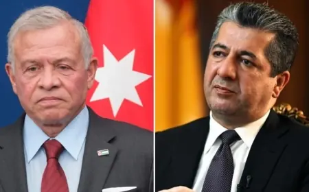 Ürdün Kralı II. Abdullah’tan Başbakan Barzani’ye taziye mesajı