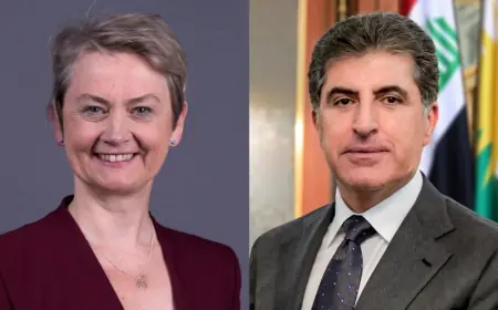 İngiltere Dışişleri Bakanı Cooper’dan Neçirvan Barzani’ye Telefon Görüşmesi