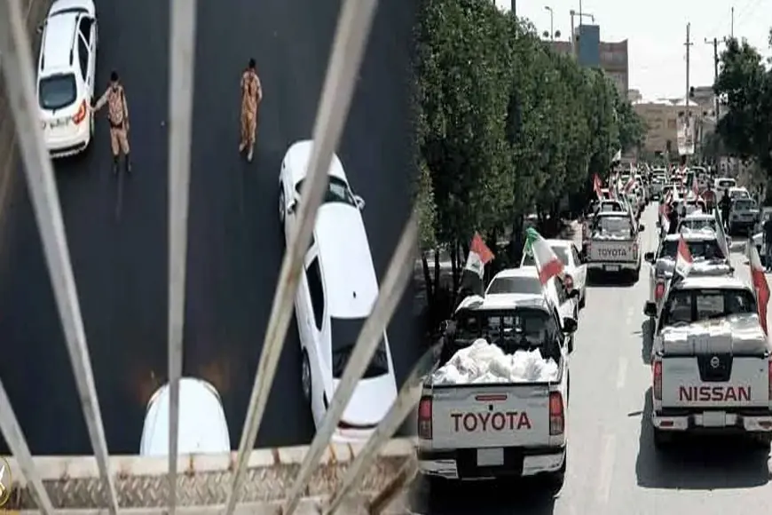 Irak bayrağı taşıyan Haşdi Şabi güçleri İran’da görüntülendi!