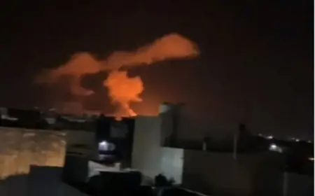 Süleymaniye'ye füze ve dron saldırısı