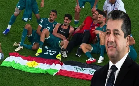 Mesrur Barzani'den Irak Milli Takımı'na kutlama mesajı
