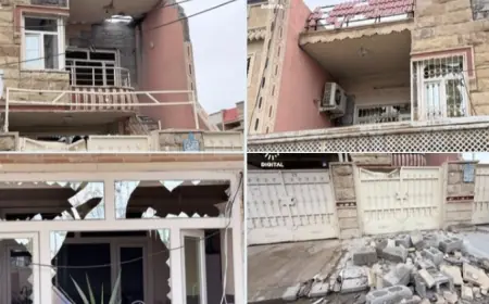 Erbil’de sivil mahalleye dron düştü