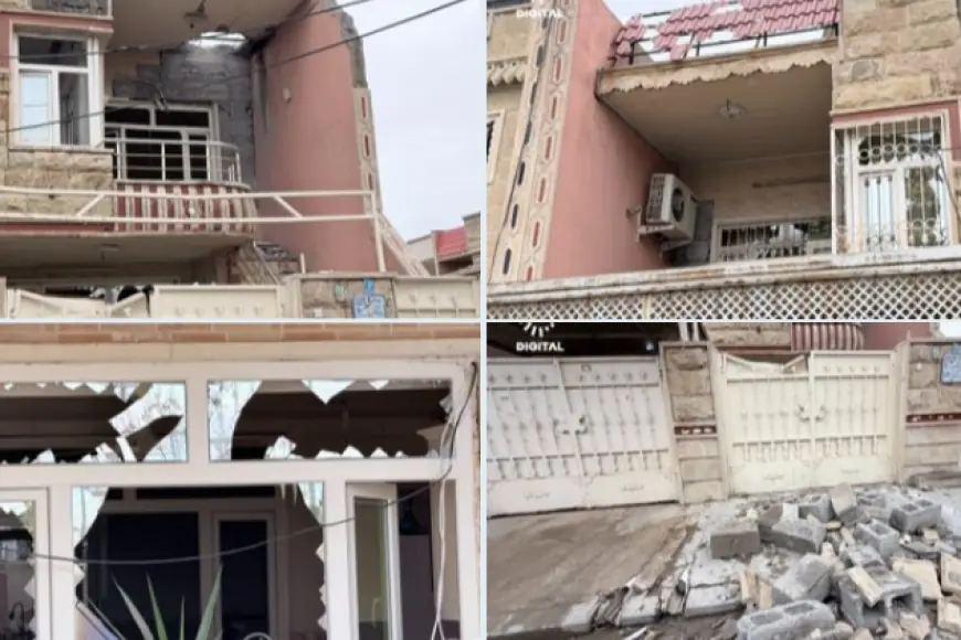 Erbil’de sivil mahalleye dron düştü