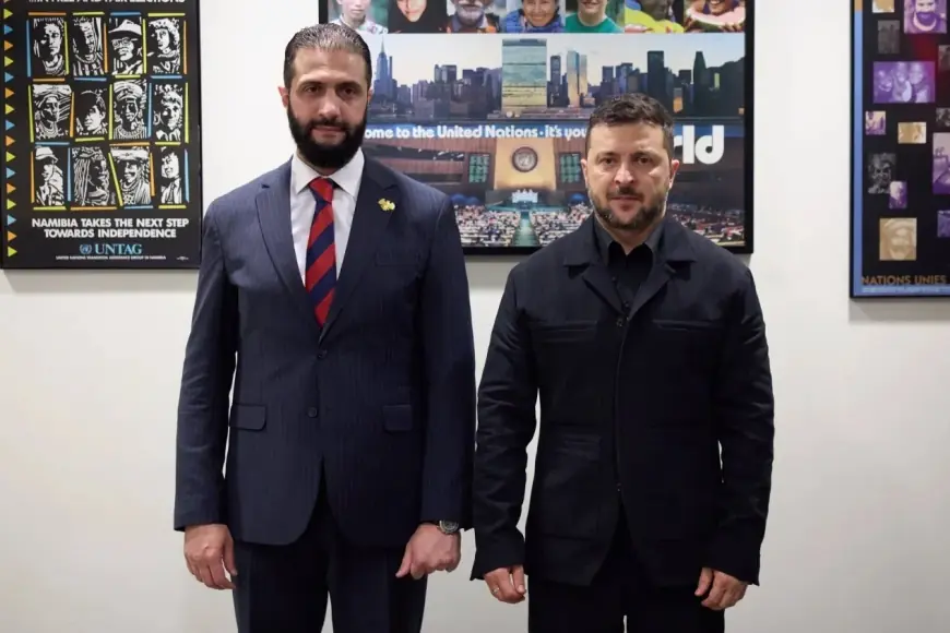 Zelenskiy, Suriye’de Şara ile görüştü