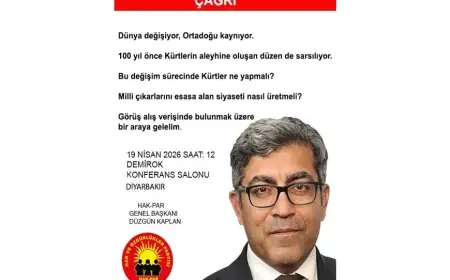 HAK-PAR’dan Diyarbakır’da ''Dünya Değişiyor, Ortadoğu Kaynıyor'' Toplantısı