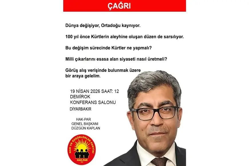 HAK-PAR’dan Diyarbakır’da ''Dünya Değişiyor, Ortadoğu Kaynıyor'' Toplantısı