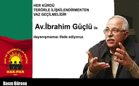 HAK-PAR: Her Kürdü Terörle İlişkilendirmekten Vaz Geçilmelidir