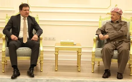 Başkan Barzani, Rusya'nın Erbil Başkonsolosu'nu kabul etti