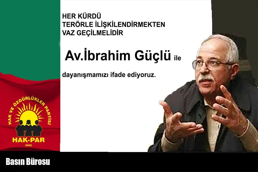 HAK-PAR: Her Kürdü Terörle İlişkilendirmekten Vaz Geçilmelidir