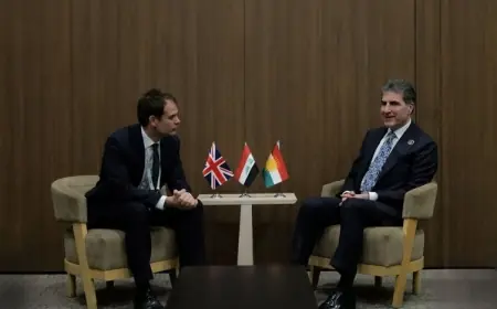 Neçirvan Barzani, İngiltere’nin Ortadoğu’dan Sorumlu Devlet Bakanı Falconer ile görüştü