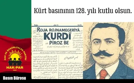 HAK-PAR: Kürt basınının 128. yılı kutlu olsun