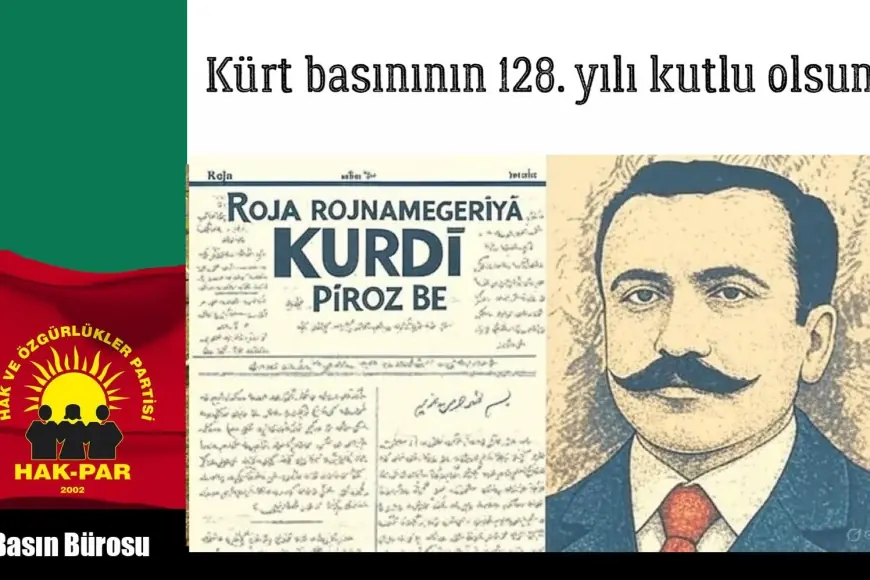 HAK-PAR: Kürt basınının 128. yılı kutlu olsun