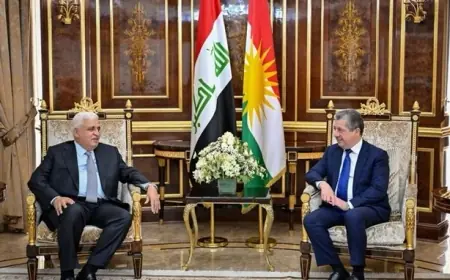 Mesrûr Barzanî û Falih Feyaz pêşhatên Iraq û deverê nîqaş kirin