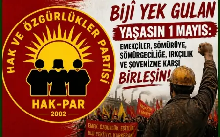 HAK-PAR: Bijî 1 Gûlan / Yaşasın 1 Mayıs