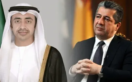 Mesrur Barzani ile BAE Dışişleri Bakanı Görüştü: Saldırılar Kınandı