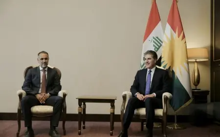 Neçirvan Barzani, Bağdat’ta İngiltere Büyükelçisi ile bir araya geldi