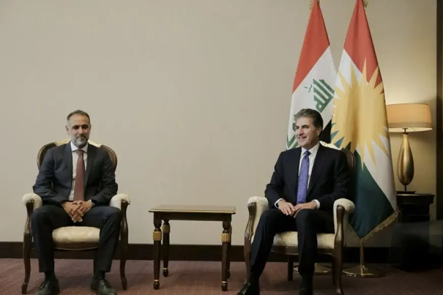 Neçirvan Barzani, Bağdat’ta İngiltere Büyükelçisi ile bir araya geldi
