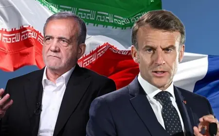 Macron, İran Cumhurbaşkanı Mesud Pezeşkiyan ile Görüştü
