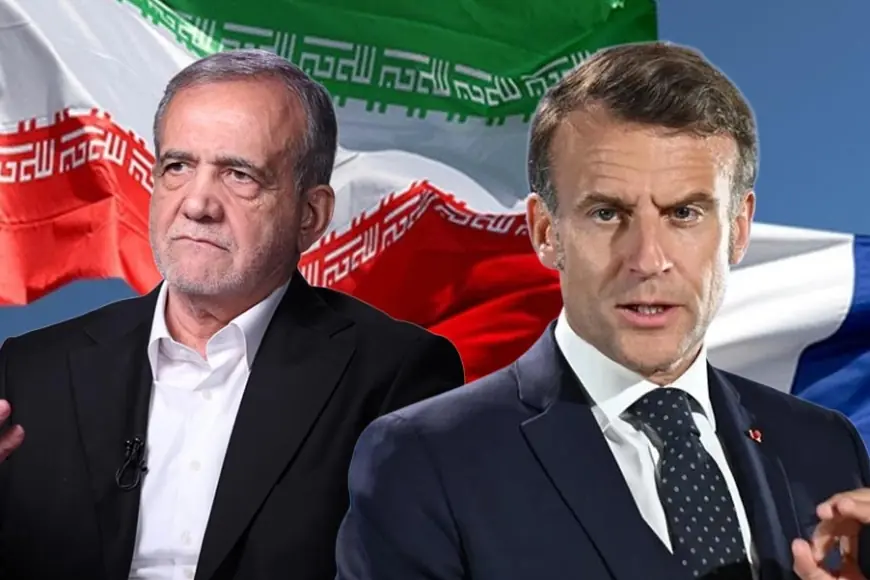 Macron, İran Cumhurbaşkanı Mesud Pezeşkiyan ile Görüştü