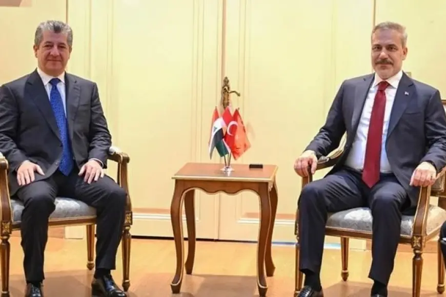 Başbakan Barzani ile Türkiye Dışişleri Bakanı Fidan görüştü