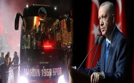 Erdoğan'dan Mardin 1969 Spor'a Tebrik