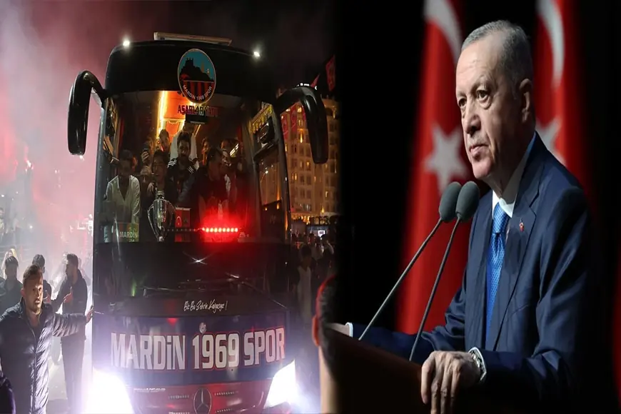 Erdoğan'dan Mardin 1969 Spor'a Tebrik