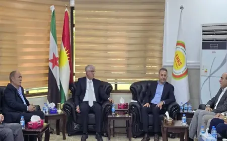 HAK ve Özgürlükler Partisi Heyeti Hewlêr’de ENSK’yi Ziyaret Etti