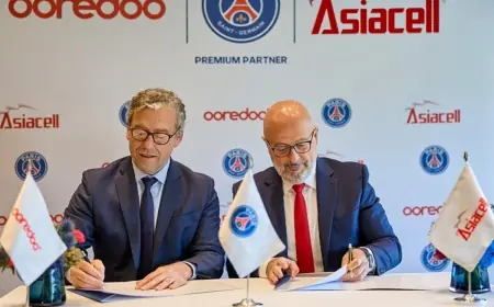 Kürt telekomünikasyon devi Asiacell ile PSG arasında dev ortaklık anlaşması