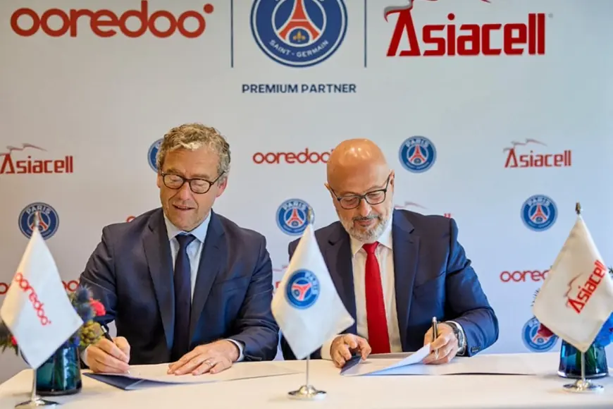 Kürt telekomünikasyon devi Asiacell ile PSG arasında dev ortaklık anlaşması