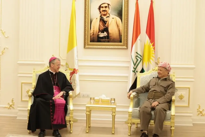 Başkan Barzani, Vatikan’ın yeni Irak Büyükelçisini kabul etti