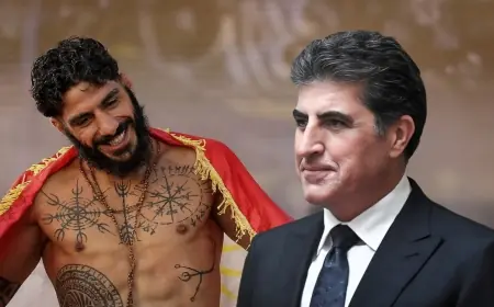 Neçirvan Barzani’den Kürt MMA Sporcusu Namo Fazel’e Tebrik