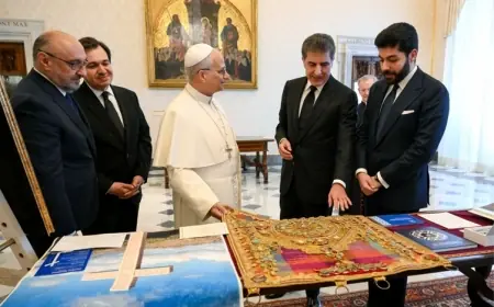 Neçirvan Barzani’den Papa XIV. Leo’ya Kürdistan Bölgesi daveti