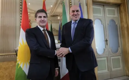 Başkan Neçirvan Barzani, İtalyan Savunma Bakanı ile görüştü