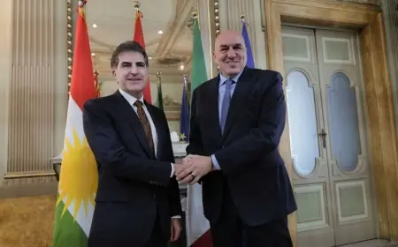 Nêçîrvan Barzanî û Wezîrê Parastinê yê Îtalyayê li Romayê civiyan