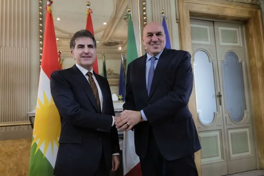 Nêçîrvan Barzanî û Wezîrê Parastinê yê Îtalyayê li Romayê civiyan