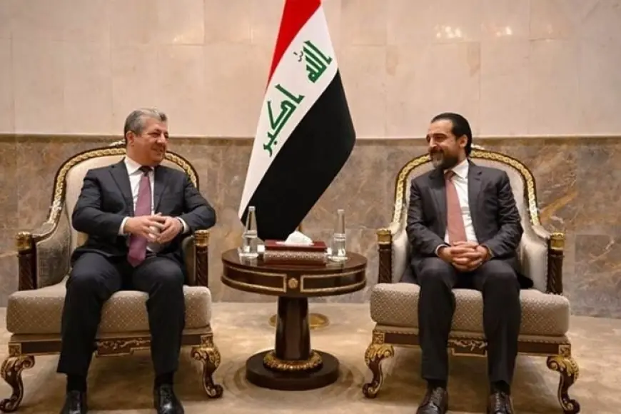 Başbakan Barzani ile Muhammed Halbusi Bağdat'ta bir araya geldi