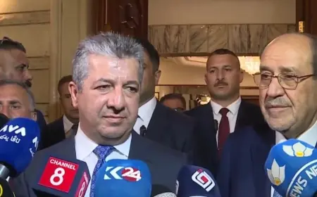 'Mesrur Barzani ile Nuri el-Maliki Bağdat’ta bir araya geldi.'