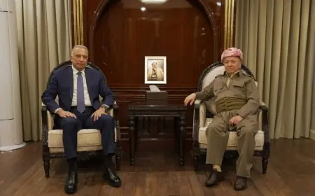 Başkan Barzani, Mustafa Kazımi’yi kabul etti