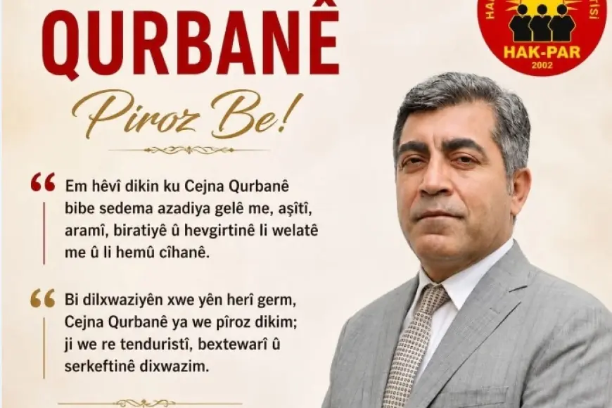 Ki HAK-PAR'ê peyama Cejna Qurbanê