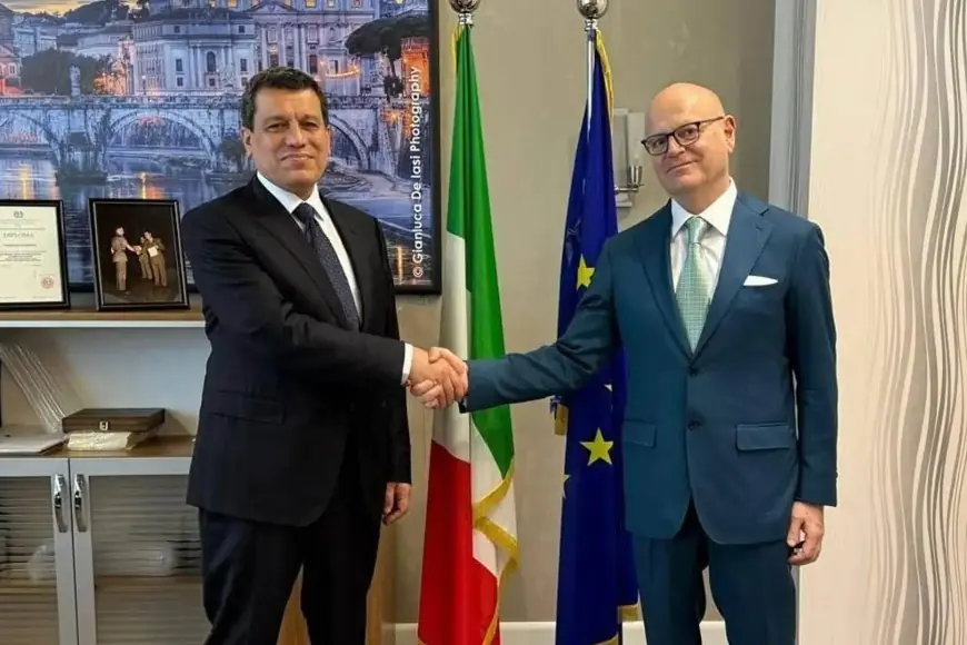 Mezlûm Ebdî li Hewlêrê bi Konsulê Îtalyayê re civiya