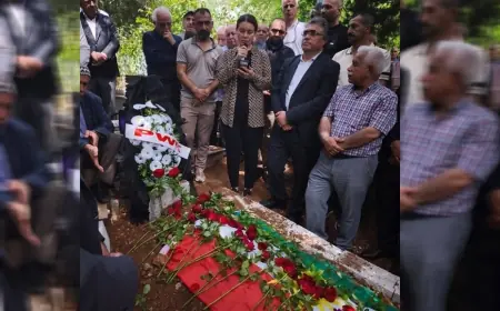 Axaftina keça Eyup Alacabey, Nûjîn xanê, ya li ser gora bavê xwe